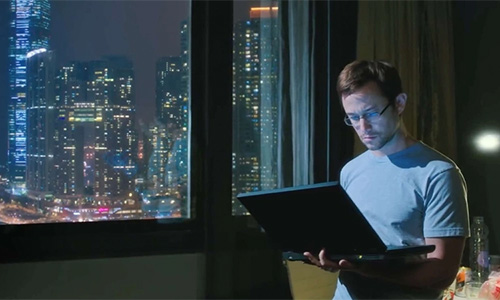 snowden movie still